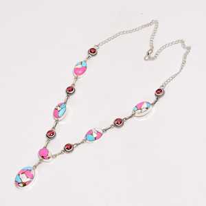 Collar de Algodón de Azúcar Turquesa con Colgante Boho de Plata Esterlina, Joyería Artesanal Hecha a Mano, Regalo del Suroeste para Ella - Product Image 5
