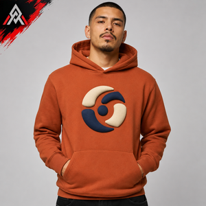 Sweat à capuche pour homme de haute qualité avec impression en relief, associant un motif artistique en relief, un tissu confortable et une construction élégante pour une collection décontractée. - Product Image 1