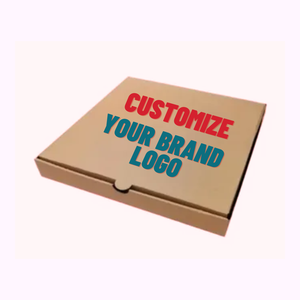 Caja de Pizza Corrugada de Papel Kraft Marrón de 16 x 16 Pulgadas con Logotipo Personalizable, Cajas de Papel Portátiles y con Relieve Disponibles en Varios Tamaños - Product Image 6
