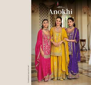 Traje Salwar de Tela Chinon de Lujo con Bordado, Elegante Atuendo Étnico Indio para Fiestas y Bodas, Diseño de Autor - Product Image 1