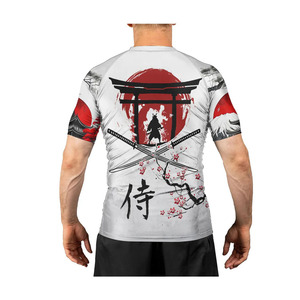 MMA Club Training Rashguard Long Sleeve Breathable Stretch Polyester/Nylon Unisex Custom Logo <b>Grappling</b> Martial Arts Top - Product Image 5