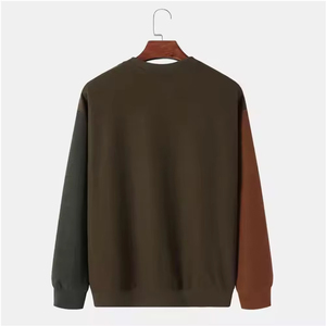 Sudadera transpirable de alta calidad, básica, extragrande, con cuello en V para hombre, personalizada, de mezcla de algodón, a precio de fábrica. - Product Image 6