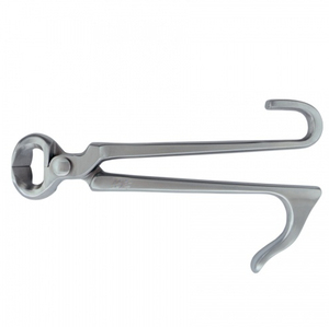 Pince à sabots en acier inoxydable robuste, poignée ergonomique, outil de fermeur durable et réutilisable pour la coupe des sabots équins, certifiée CE Tegra - Product Image 1