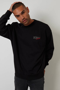 Wholesale Custom 350 Gsm 100% Cotton Crewneck <b>Sweatshirts</b> Men Winter Solid Eco-Friendly Plain Dyed Fleece Custom Logo - Product Image 4