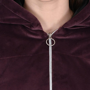 High Quality Lightweight Women's <b>Velvet</b> Hoodies In Low MOQ New Stylish Casual Wear Women <b>Velvet</b> <b>Hoodie</b> for Women - Product Image 6