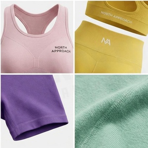 ชุดโยคะ 2 ชิ้น รุ่น North Approach สีพื้น ระบายอากาศได้ดี ชุดกีฬาสำหรับผู้หญิง - Product Image 4