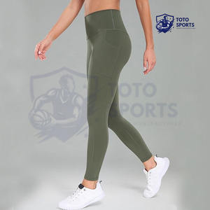 Meilleur fournisseur, nouvelle arrivée, prix de gros, legging pour femme, coupe ajustée, toucher doux, tissu respirant, logo personnalisé - Product Image 3