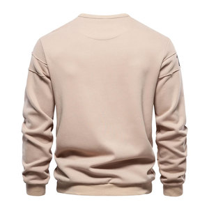 Sweat-shirts à col roulé lisses de haute qualité à manches longues 100% polyester à séchage rapide pour hommes, vêtements de sport tendance pour jeunes - Product Image 2