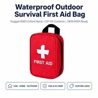 Petite trousse de premiers soins avec poignée, trousse médicale imperméable en Oxford pour les voyages, le camping, la randonnée, la maison, la vente en gros, la survie en plein air