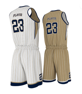Ensemble de maillots de basket personnalisés sans manches, uniforme de sport 100 % polyester, taille élastique, nom et numéro imprimés, tenue d'équipe pour l'entraînement - Product Image 5