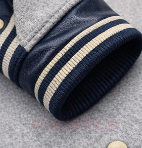 Blousons universitaires en laine et cuir avec manches personnalisées, patchs en chenille brodés, pour marques, blousons universitaires personnalisables pour hommes - Product Image 6