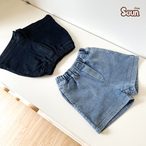 Shorts en jean unisexe pour enfants, style coréen, coupe ample, noir, pour l'été, haute qualité, prix d'usine Vietnam - Product Image 4