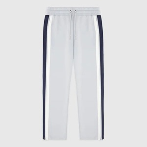 Survêtement gris clair pour homme, manches longues, coupe classique, design rayé sportif, respirant, polyester et coton, idéal pour le printemps - Product Image 5