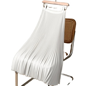 Falda Larga Casual Transpirable con Cintura Imperio para Mujer, Falda Maxi de Verano con Cinturón y Pliegues - Product Image 3