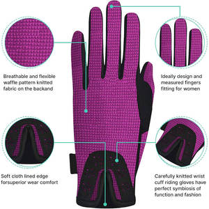 Gants d'équitation en cuir Cabretta ultra-légers et super doux, compatibles avec les écrans tactiles, pour le sport et les activités de plein air, best-sellers, personnalisables pour hommes et femmes - Product Image 3