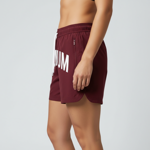 Pantalones Cortos Deportivos de Nailon para Mujer, de Secado Rápido, con Bolsillos con Cremallera, Cintura Elástica, para Entrenamiento, Fabricante OEM - Product Image 3