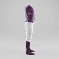 Maillot de baseball personnalisé OEM, uniforme d'équipe entièrement boutonné, maille respirante, nom, numéro et logo brodés, uniformes de baseball professionnels