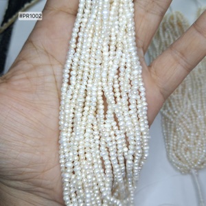 ไข่มุกน้ำจืดทรงกลมพรีเมียม เจาะรูเต็มเม็ด ขนาด 2.75 ถึง 3.25 มม. 7 พวง 163 เส้น น้ำหนัก 1515.4 กะรัต ไข่มุกเม็ดเดี่ยวสำหรับทำสร้อยคอเครื่องประดับ - Product Image 3