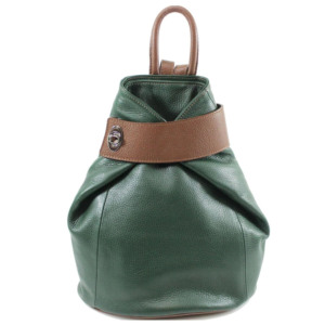 Bolso Tipo Cubo de Cuero Genuino Rosa con Correa Marrón y Cierre de Hebilla, Bolso de Mano Clásico para Mujer, Bolsos de Diseño de Lujo para Damas - Product Image 6