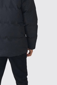 Men's Hooded <b>Winter</b> Parka <b>Coat</b> Warm Puffer Jacket <b>Thick</b> Quilted Polyester Zipper Closure - Product Image 4