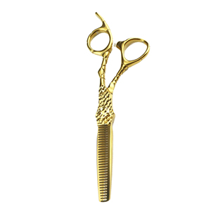 Chapado en oro caliente peluquero tijeras de peluquería diseño personalizado hermoso impreso peluquero tijeras de corte de pelo - Product Image 6
