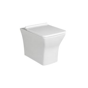 WC monobloc TATA LUXURIOUS MODERN avec réservoir encastré à double chasse, cuvette carrée, fixation murale, siphon en S/P - Product Image 1