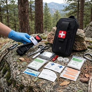 Trousse <span class=keywords><strong>de</strong></span> premiers secours tactique IFAK compacte, pochette médicale <span class=keywords><strong>de</strong></span> survie avec garrot, soins <span class=keywords><strong>d</strong></span>'urgence pour les blessures, pour le <span class=keywords><strong>camping</strong></span> en plein air - Product Image 1