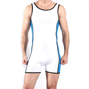 Traje de Lucha Libre para Hombre, Personalizado, sin Tirantes, Cierre de Velcro, Spandex y Poliéster, Ligero, Duradero, Ropa de Alto Rendimiento - Product Image 3