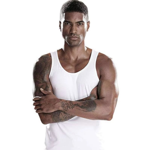 Custom <b>Men</b> Quick Dry Cotton Tank Top Summer Casual Fitness Gym Vest and Workout Muscle Bodybuilding <b>Singlet</b> - Product Image 3