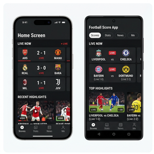 Aplicación de Puntuaciones de Fútbol RoyalCraft: Puntuaciones en Vivo, Actualizaciones de Partidos, Estadísticas, Horarios y Noticias de Fútbol IOS/Android/Linux/Mac - Product Image 1