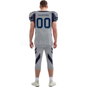 Concevez votre propre uniforme de football américain personnalisé, respirant, à séchage rapide, ensemble maillot et pantalon sublimés - Product Image 2