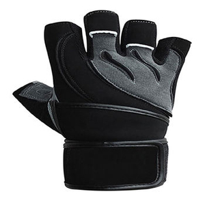 Gants de sport unisexes légers en daim à demi-doigts antidérapants pour la musculation, le soutien du poignet et l'haltérophilie - Product Image 2