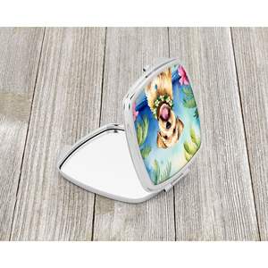 Wheaten Terrier Luau compacto plegable de mano espejo de maquillaje portátil de viaje regalo decorativo para mujeres y niñas tamaño de bolsillo - Product Image 2