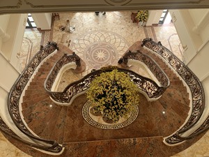 Victorian Cast Iron Stair <b>Railings</b> Ornate Metal Balusters Rust Resistant <b>Wall</b> Mounted Indoor Staircase Handrails - Product Image 2