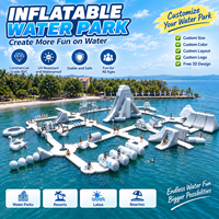 Parc aquatique gonflable oui équipement de parc aquatique taille personnalisée plate-forme de natation Durable