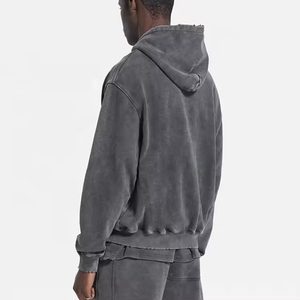 Sudadera con capucha de invierno Star Figure Enterprises, 100% algodón, forro polar grueso, colores y logotipo personalizados, lavado ácido, servicio OEM para hombre - Product Image 6