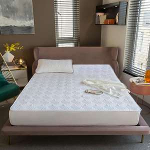 Nouvel Arrivage Drap-housse matelassé en coton brossé, Taille US, Respectueux de la peau, Ensemble 2 ou 3 pièces pour lit simple - Product Image 1