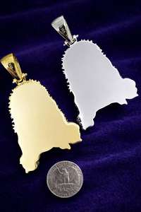 Pendentif de luxe en émail Visage de Jésus avec diamant Moissanite en argent 925, style Hip Hop, cadeau d'anniversaire - Product Image 5