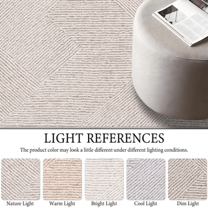 Ultra Soft Brown Geometric Area Rug Set <b>Large</b> Size Machine Washable Non-Slip Door <b>Mat</b> for Living Room or Entryway - Product Image 5