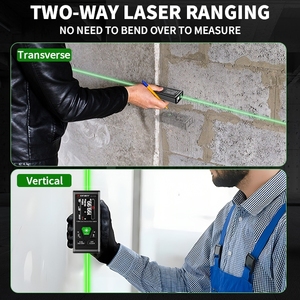 स्ंडवे डुअल रेंजफाइंडर चुंबकीय रंग बैकलिट एलसीडी डिस्प्ले 656फीट/200 मीटर रिचार्जेबल कोण सेंसर अनुकूलित दूरी मीटर - Product Image 3