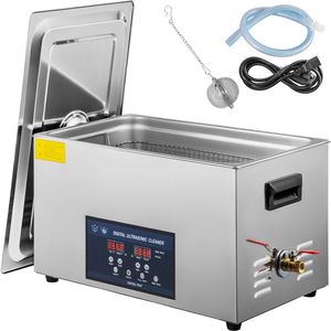Pulitore a Ultrasuoni Professionale in Metallo a Doppia Frequenza da 30L per Strumenti Dentali e Componenti, Nuovo 28/40kHz con Timer e Riscaldatore - Product Image 5