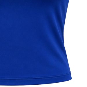 Women's Royal Blue Fitness Tank <b>Top</b> with JJ Logo Embroidery Sleeveless Crew Neck Gym Training Shirt for Women Athletic Wear - Product Image 6
