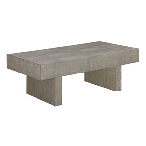 Contemporary Style 1pc <b>Brown</b> Gray Wooden Coffee <b>Table</b> with Rectangular Top for Living Room Furniture - Product Image 1