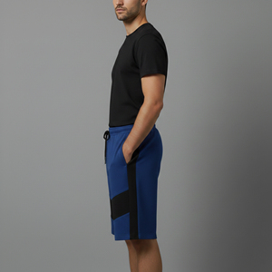 Hot Selling Article 100% Cotton Men's Short <b>Elastic</b> Waist Custom Puff Printed logo Streetwear Breathable 2 Color man short - Product Image 4