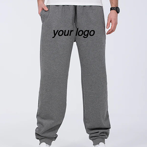 Pantalon de jogging personnalisé pour homme, unisexe, en coton noir, avec cordon de serrage, coupe décontractée, fabrication 3D, pantalon vierge - Product Image 5