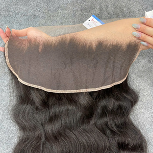 Extensions de cheveux naturels vietnamiens bruts, frontale en dentelle HD 13x6, dentelle suisse invisible, pré-épilée, ligne de cheveux naturelle - Product Image 6