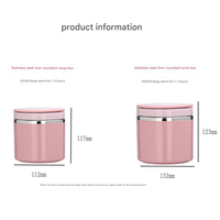 Boîte à lunch universelle en acier inoxydable pour les employés de bureau Boîte à lunch à double poignée scellée à une couche Boîte à bento portable pour tasse à soupe