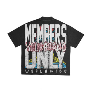 Camiseta de Hombre con Estampado Gráfico de Color Sólido Personalizada, Venta al Por Mayor, MOQ Bajo, Calidad Premium, 100% Algodón, Cuello Redondo, Proveedor de Ropa Urbana en EE. UU. - Product Image 2