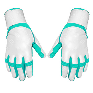 Gants de frappeur en cuir SAAR INDUSTRIES SI-BG-QN27, ambidextres, fermeture auto-agrippante, support de poignet durable, couleur personnalisable - Product Image 2