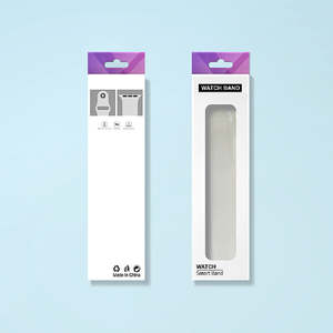 Caja de Papel para Reloj Apple, Material Reciclado, Universal, con Ventana, Directo de Fábrica - Product Image 2